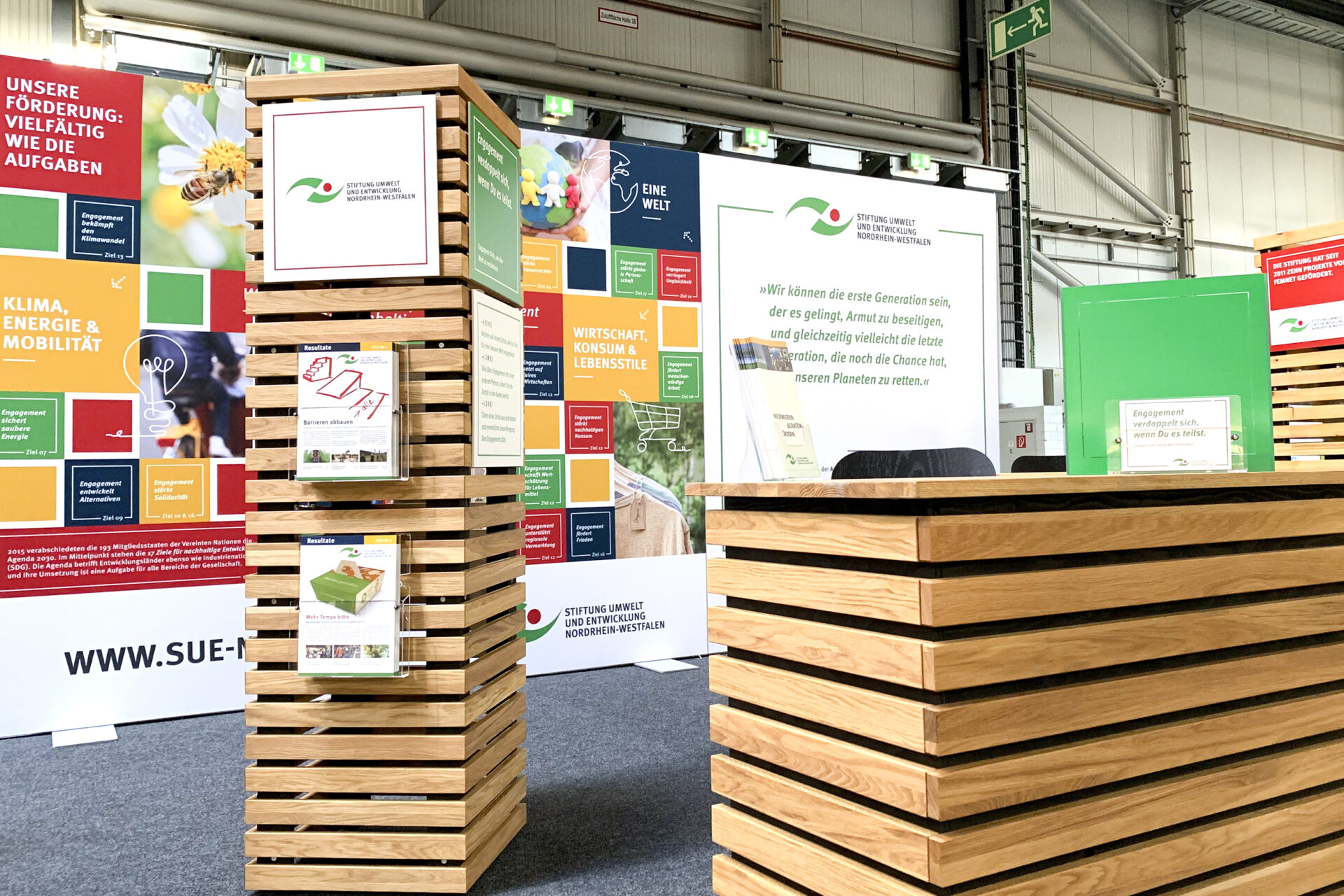 Stiftung Umwelt und Entwicklung Messestand Evangelischer Kirchentag 2019