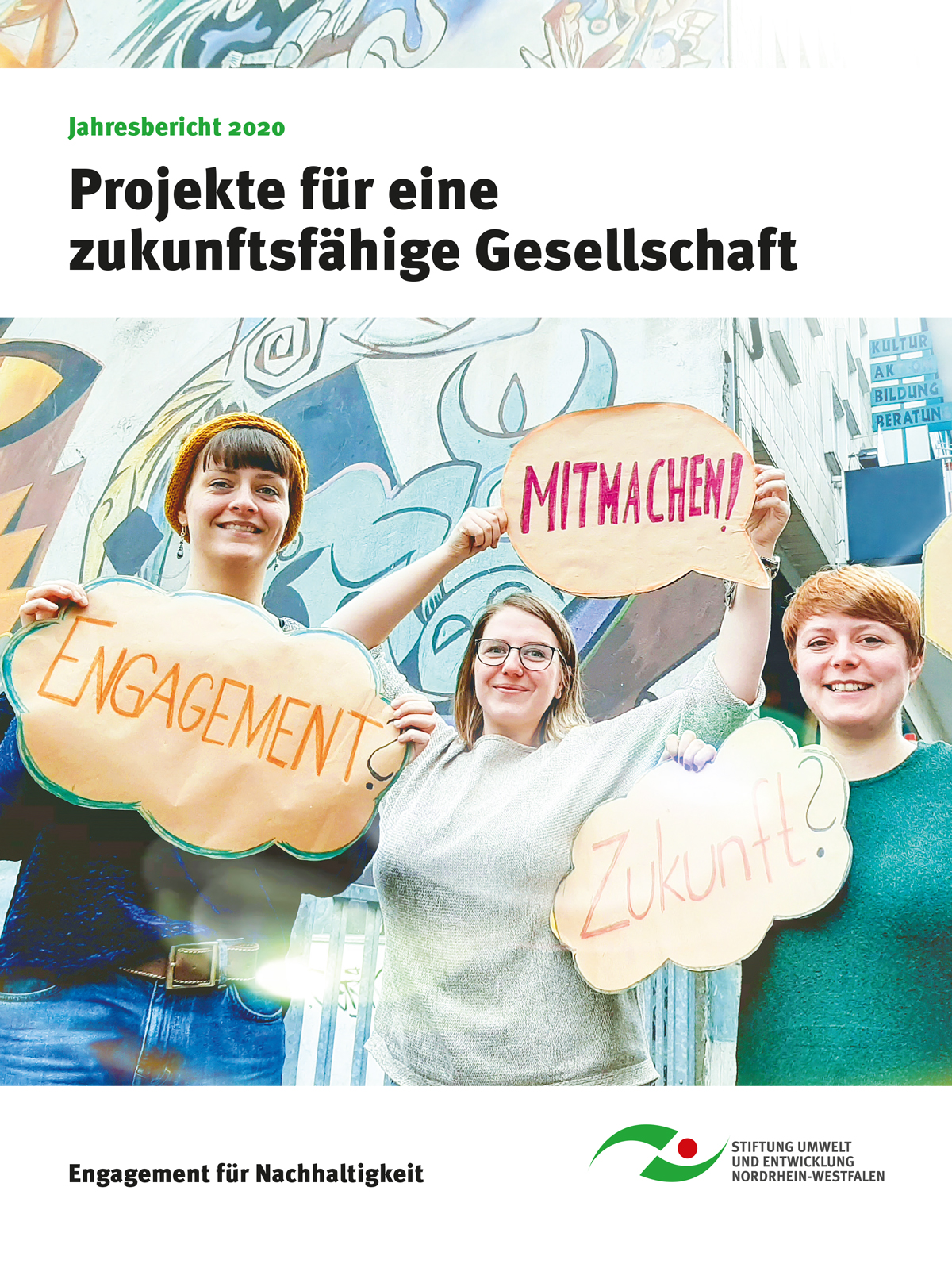 Cover Jahresbericht 2020 für Stiftung