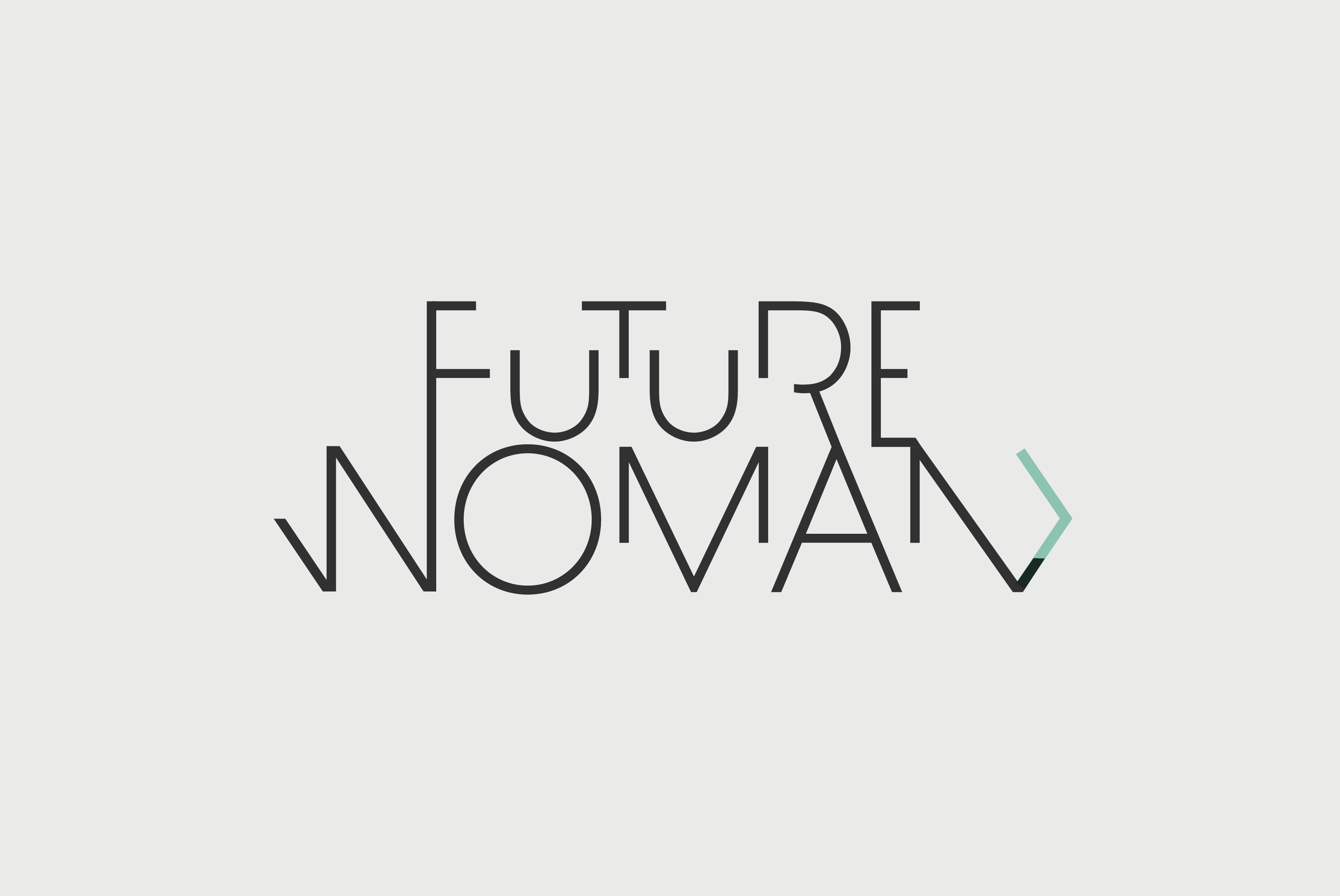 Corporate Design Futurewoman mit hellem Hintergrund